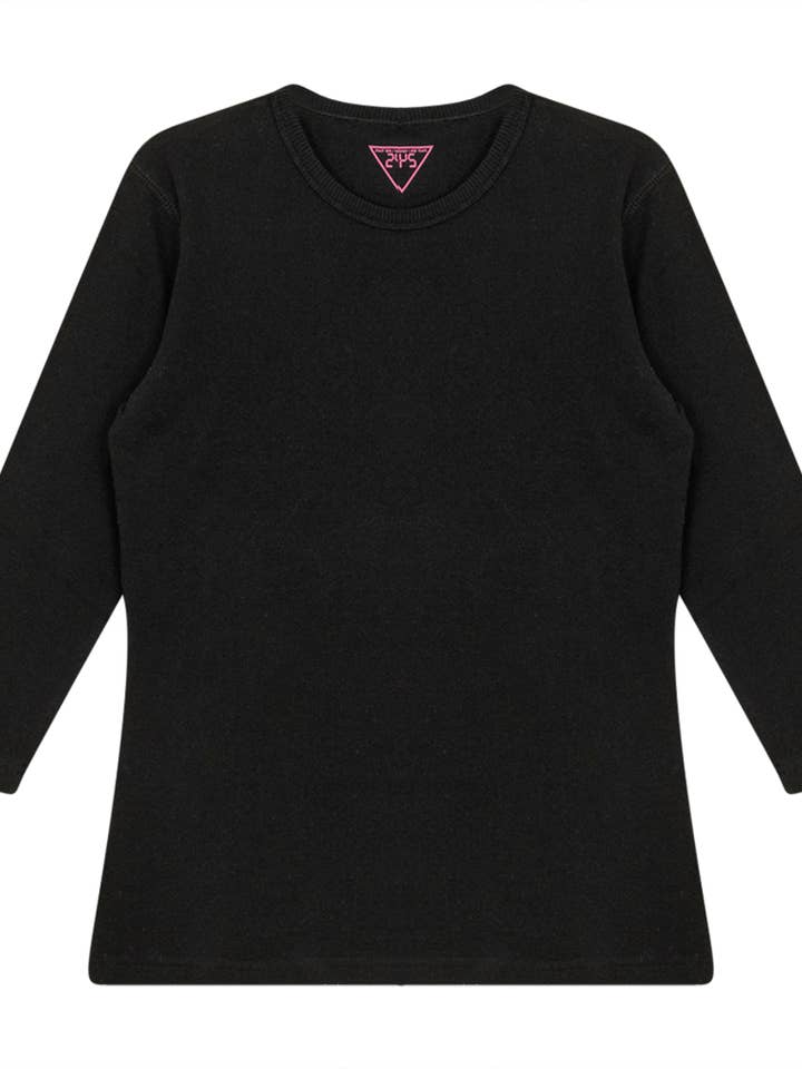 Hush.Shop - Wholesale Knit Top - Women's - 24/7 Rib Basic Crew Neck Tee Shirt