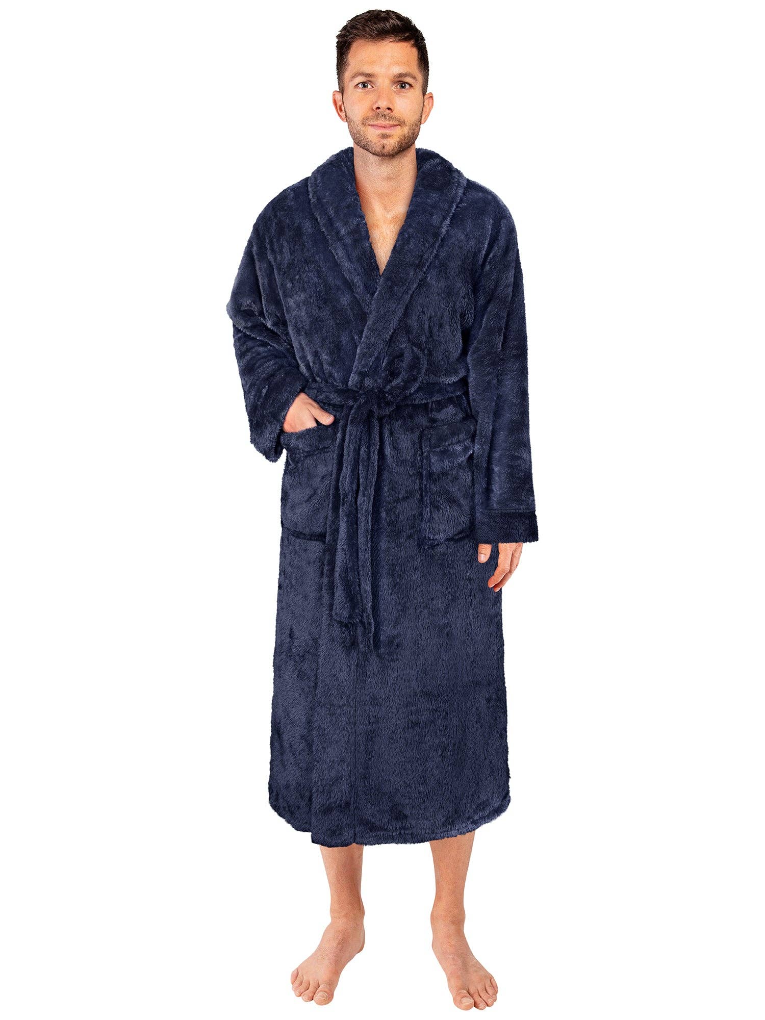 Pavilia - Wholesale Robe - Men's - Men's Sherpa Fluffy Robe2
