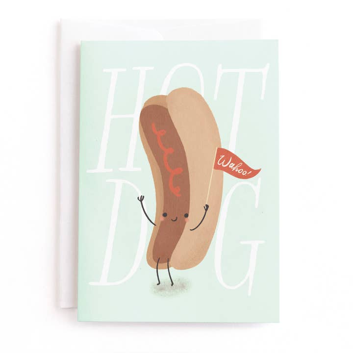 Hot Dog, Congrats Greeting Card for wholesale by Minted