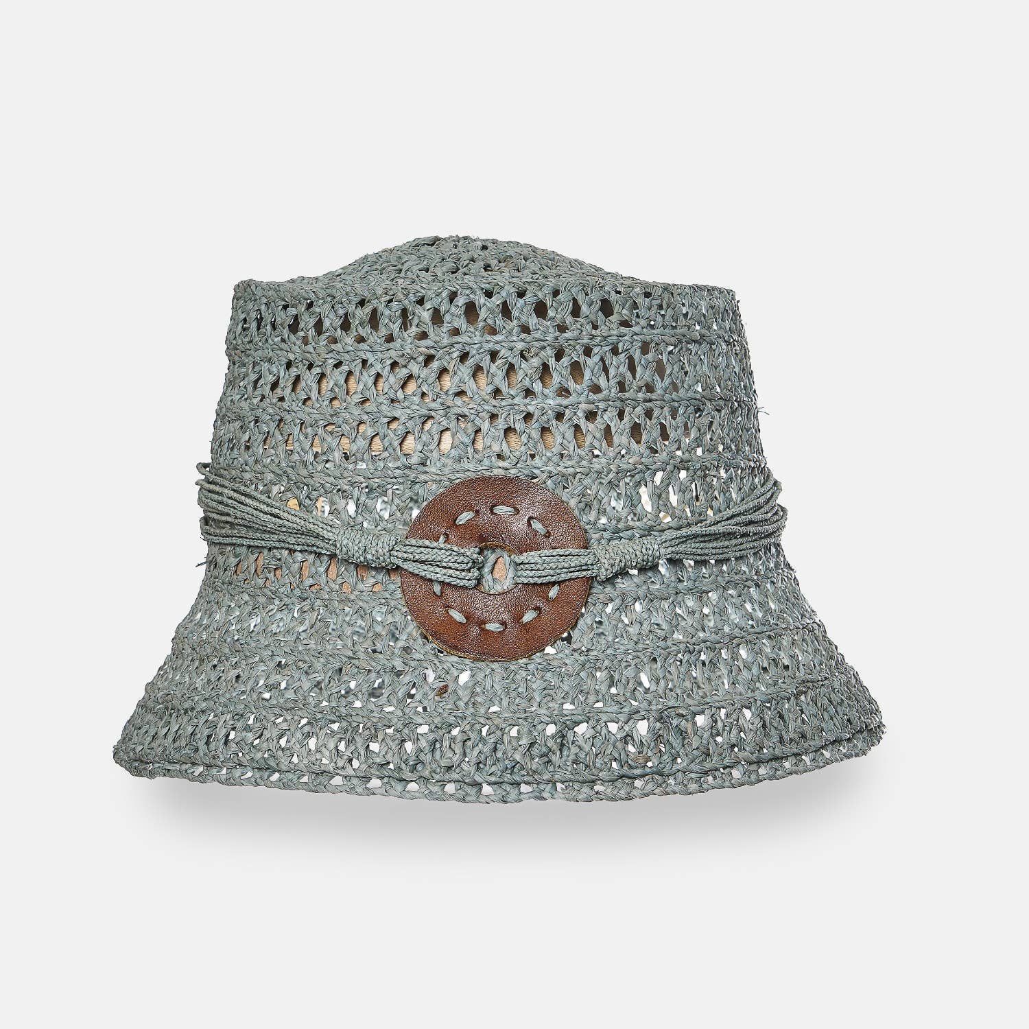 SANS-ARCIDET PARIS - Vendita all'ingrosso Cappello da pescatore - Donna - Cappello a secchiello Arlette SS24 in rafia intrecciata naturale2