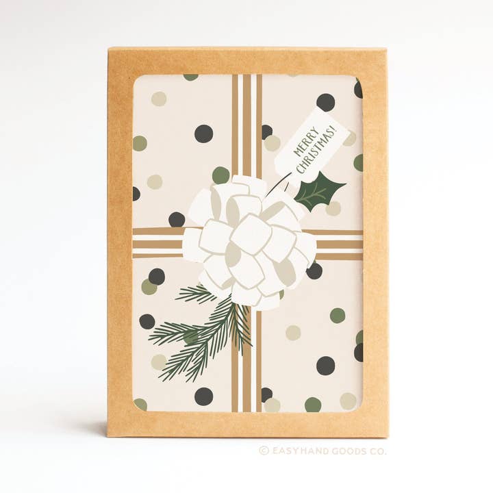 Glædelig jul Gaveindpakning Foldet Hilsen Sæt for engroshandel hos Easyhand Goods – formerly Onderkast