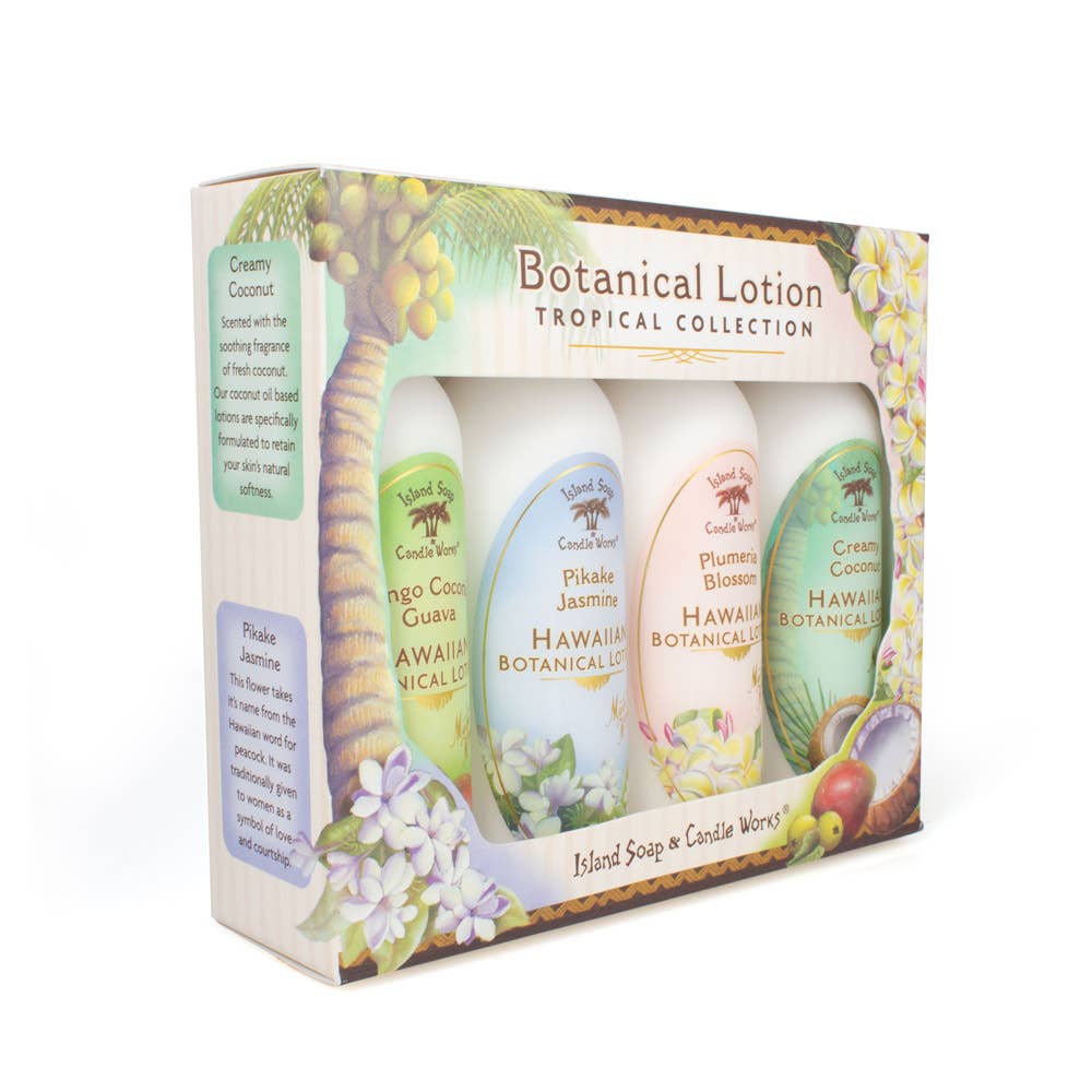 Island Soap & Candle Works - Wholesale Gift Bag Set/Pack - Botanical Lotion Sampler Pack1
