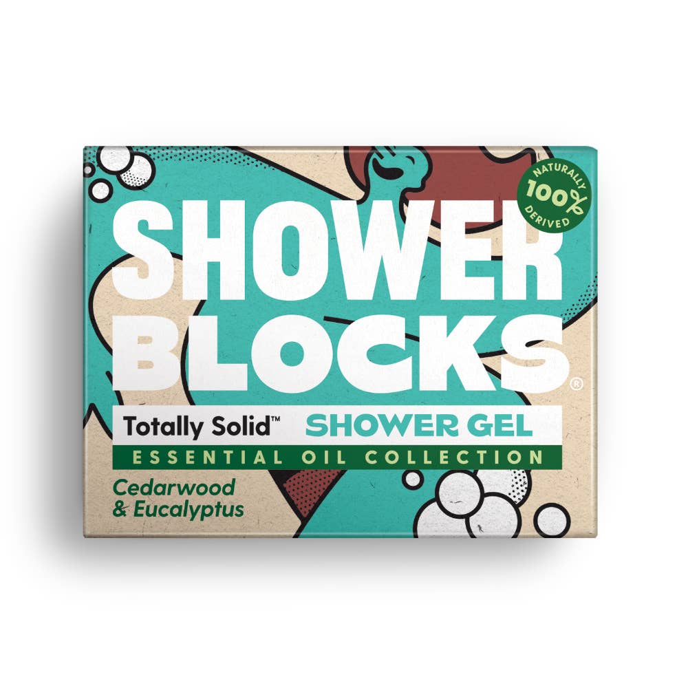 SHOWERBLOCKS – wholesale Body wash/shower gel – Solid Shower Gel: Cedarwood & Eucalyptus Essential Oils