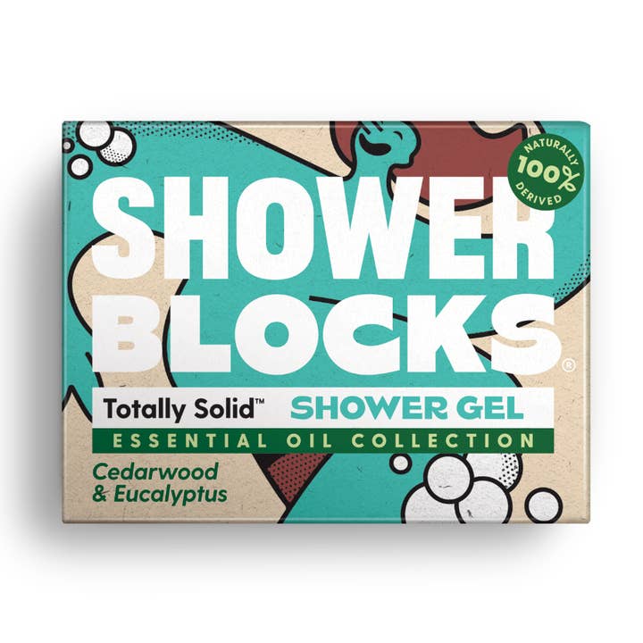Solid Shower Gel: Cedarwood & Eucalyptus Essential Oils for wholesale by SHOWERBLOCKS