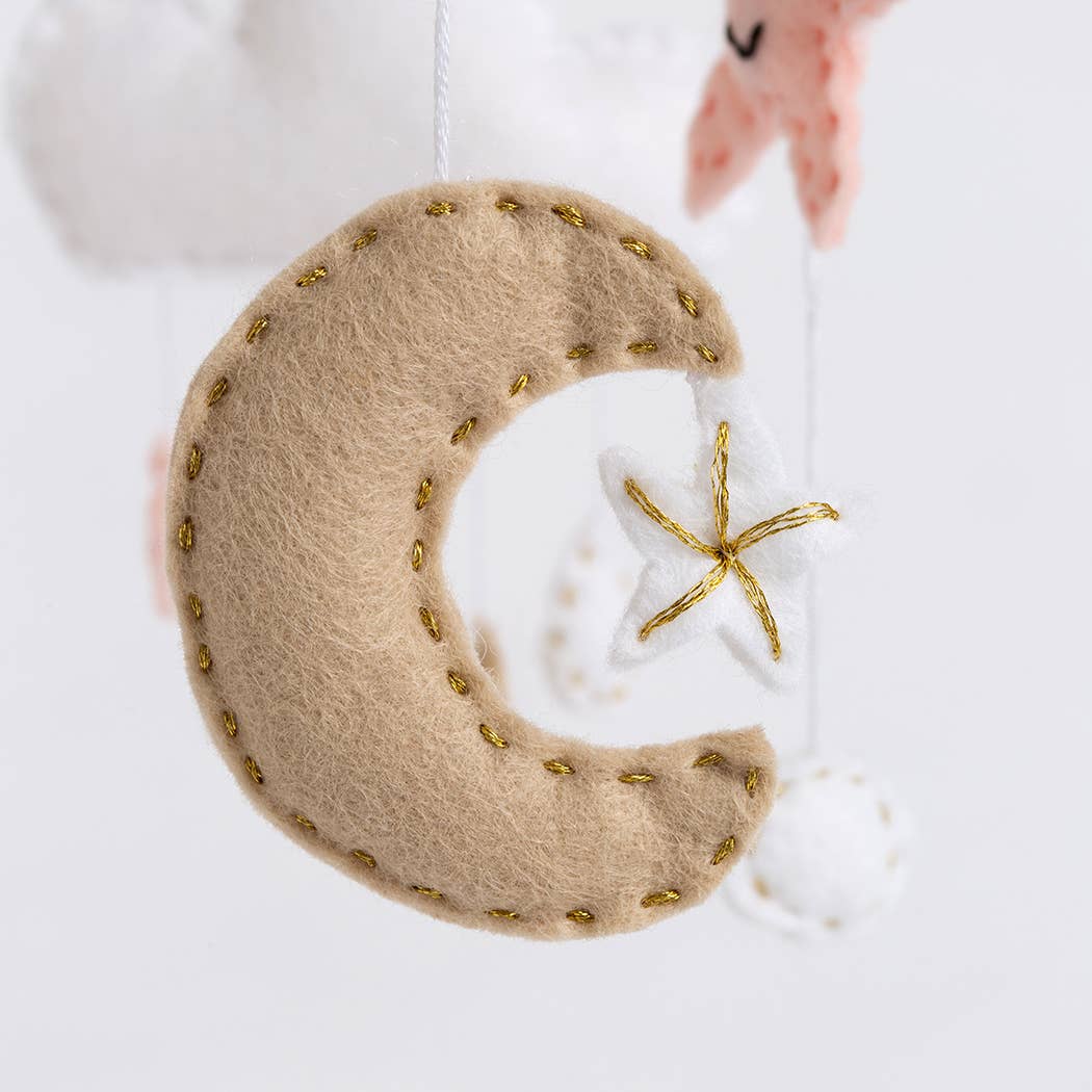 Wool Couture Company - Wholesale Craft Sewing Kit - Cloud Mobile Beginner Felt Craft Kit4