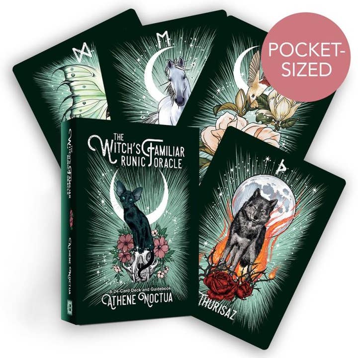 Witch's Familiar Runic Oracle: A 24-Card Deck and Guidebook for wholesale by Microcosm Publishing & Distribution
