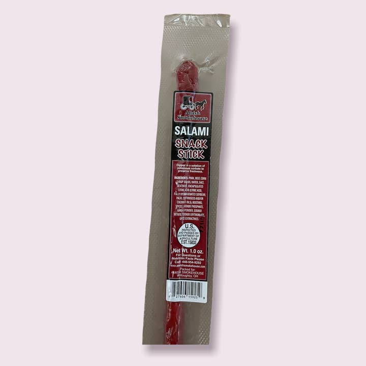 Amish Smokehouse - Wholesale Jerky - Salami Beef Sticks 21 Ct. Individually Wrapped1