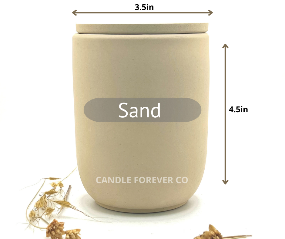 Candle Forever Co – Großhandel Kerzenhalter – Großes handgefertigtes Zementkerzen-Gefäß/Betonpflanzer, 15 oz (443 ml)7