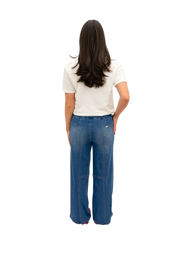 1822 Denim - Wholesale Jeans - Women's - 30" Mid-Rise Pull-On Wide Leg Jean w/Tummy Control in Brooks6