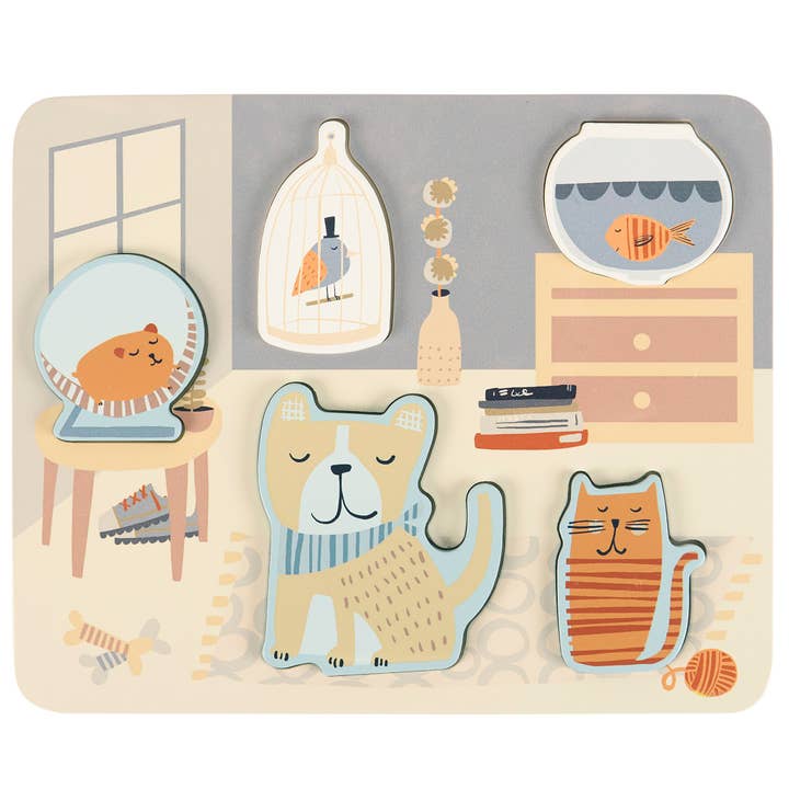 Pets Chunky Puzzle for wholesale by Primitives by Kathy