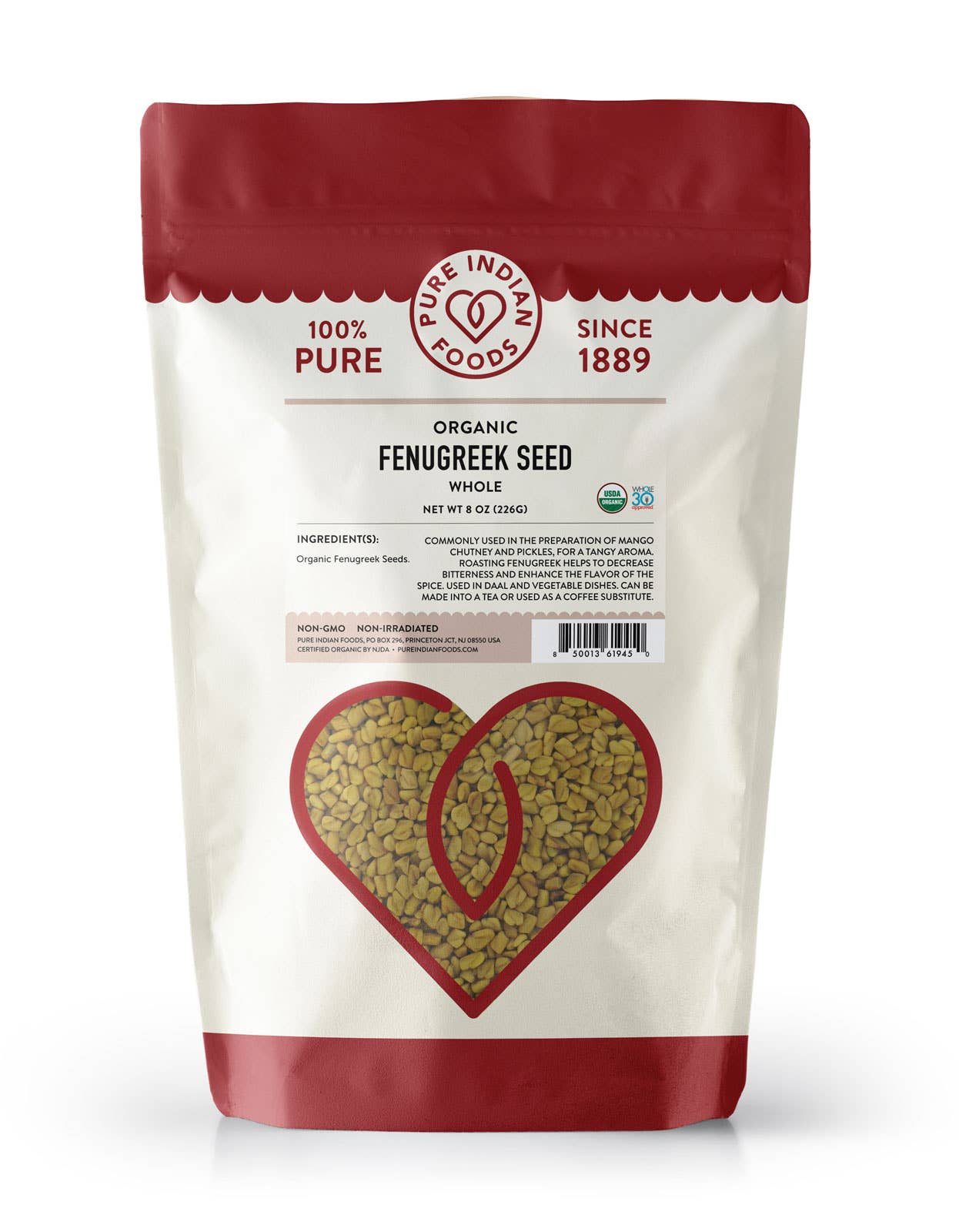 Pure Indian Foods - Wholesale Herbs - Fenugreek Seed, Certified Organic4