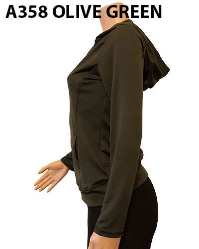 SSImport - Wholesale Athletic Jacket - Women's - A358 SPORTS HOODIE JACKET MIXED SIZES 12PCS/SET43