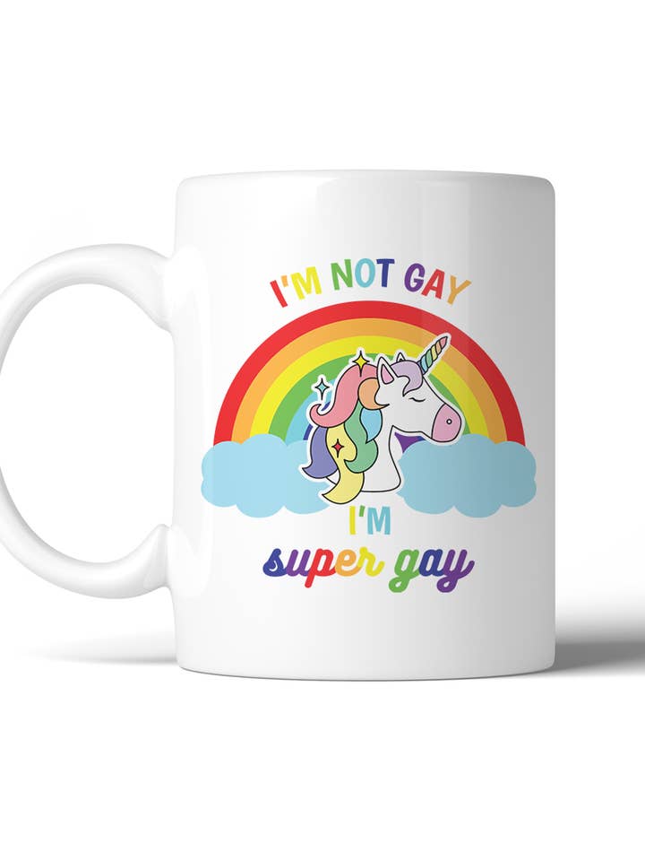 Gay Unicorn Rainbow Coffee Mug for wholesale by 365 In Love