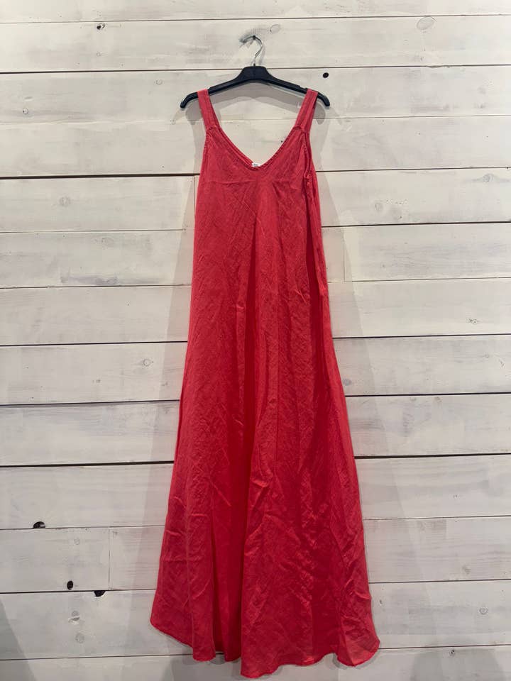 Linos y Textiles - Wholesale Dress - Women's - REF 2219 100% LINEN STRAPPY DRESS1