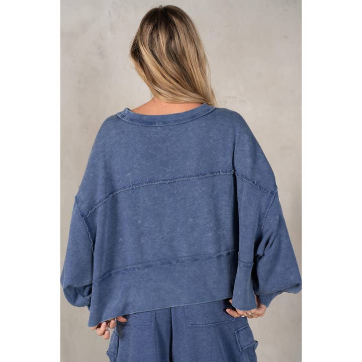 lalamia - Wholesale Sweatshirt - Women's - Exposed Seam Sweatshirt2