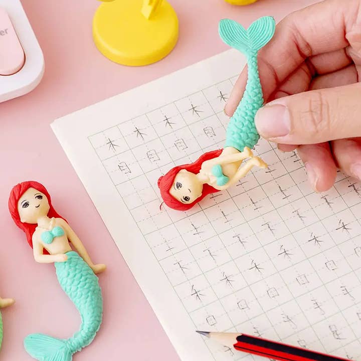 Holiday Farm - Wholesale Eraser - Cartoon Mermaid Eraser Set For Kids Halloween3