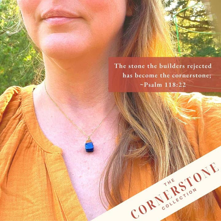 The Cornerstone Necklace - Lapis Lazuli for wholesale by hints for prayerful... pause