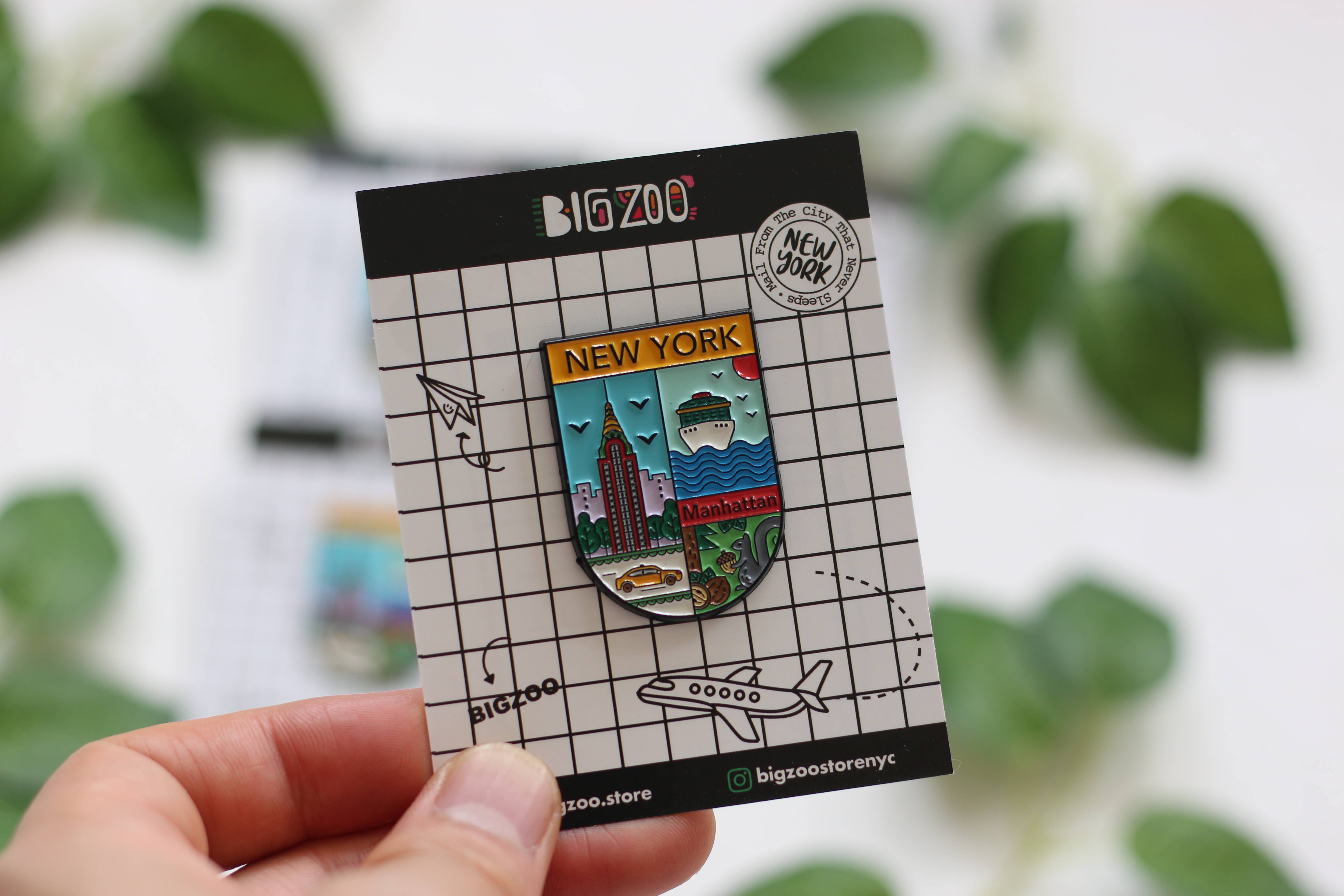 BigZoo Store - Venta al por mayor Botón/prendedor - Pin de esmalte de Nueva York - Nueva York Manhattan4