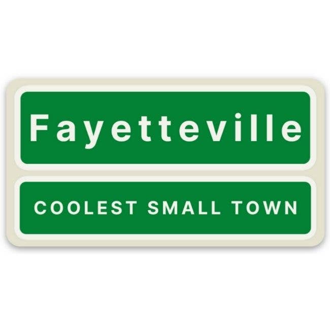 Fayetteville - Autocollant pour la vente par The West Virginia Company