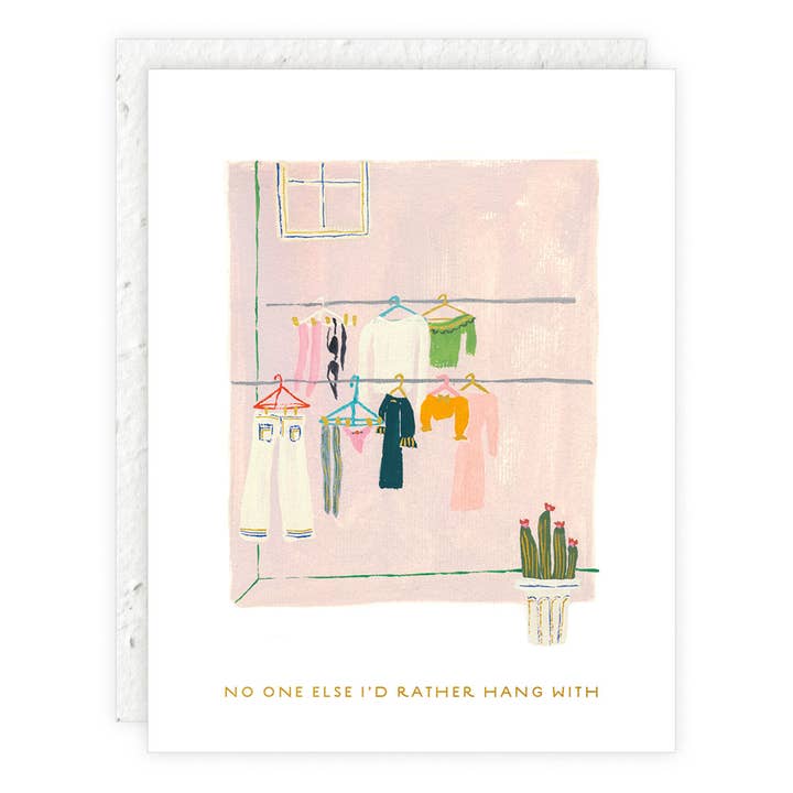 Laundry Day - Love + Friendship Card for wholesale by Seedlings