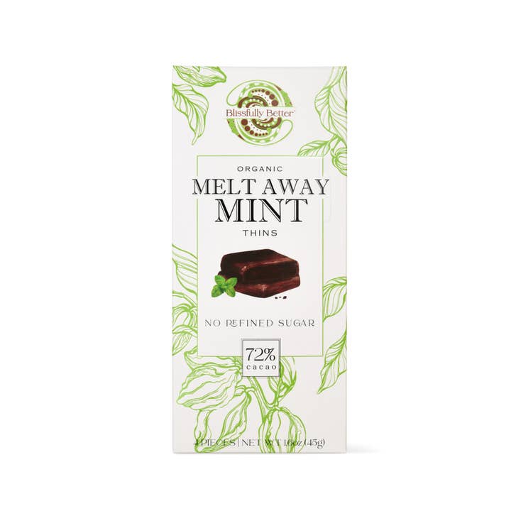 The Runaton Group, Inc. - Vente Barre chocolatée - Blissfully Better - Barre chocolatée Mint Thins