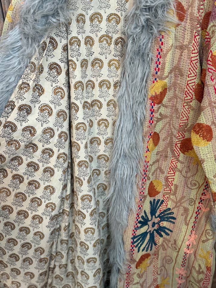 Wylder Trading Company - Wholesale Fur/Faux Fur Coat - Women's - Canyon Bloom Coat 015 (Long-Length) | Penny Lane Style Boho4