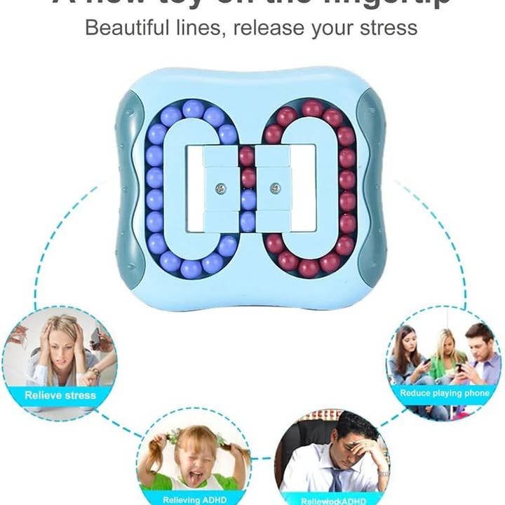 VIGOR - Wholesale Fidget Toy - Kids - Magic Bean Cube Toys Rotating Decompression Square Small3