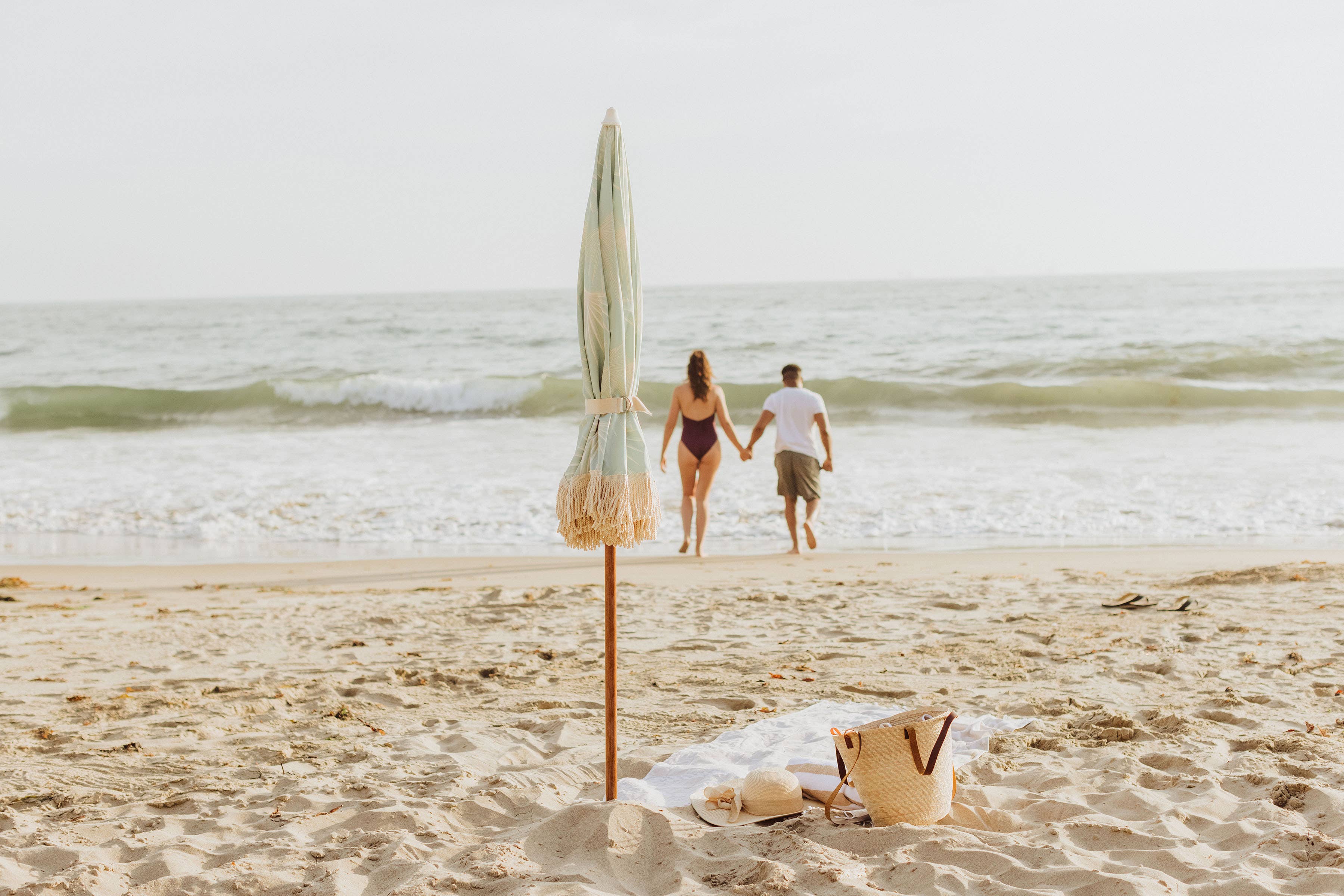 Beach State Summerland Beach Umbrella - Palm Beach for wholesale on Faire17