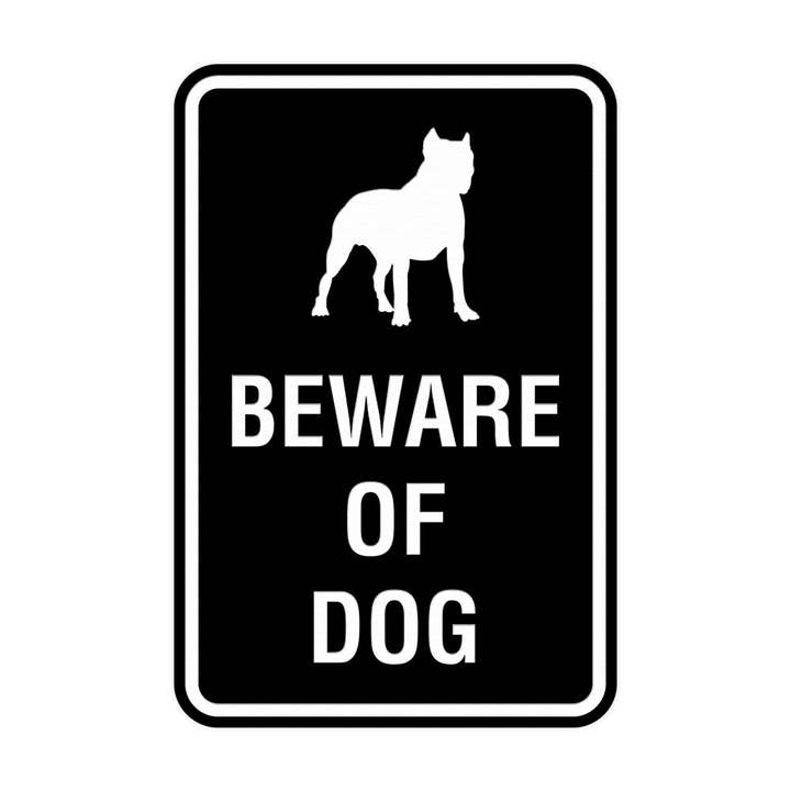 Portræt rundt Pas på hundeskilt for engroshandel hos All Quality