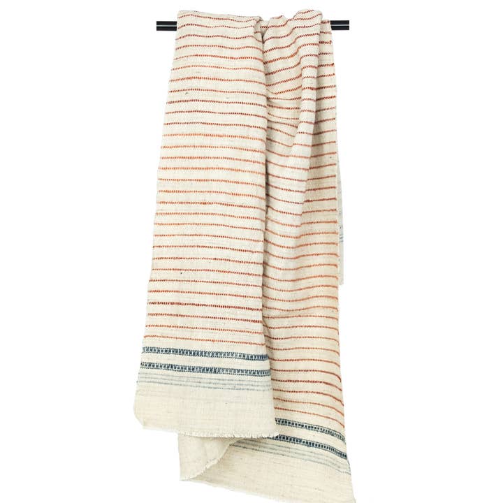 Maria Silk Cotton Hand woven throw for wholesale by ALLEM STUDIO