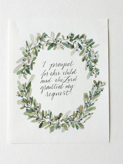 1 Samuel 1:27, I Prayed for this Child for wholesale by Mercy Creates