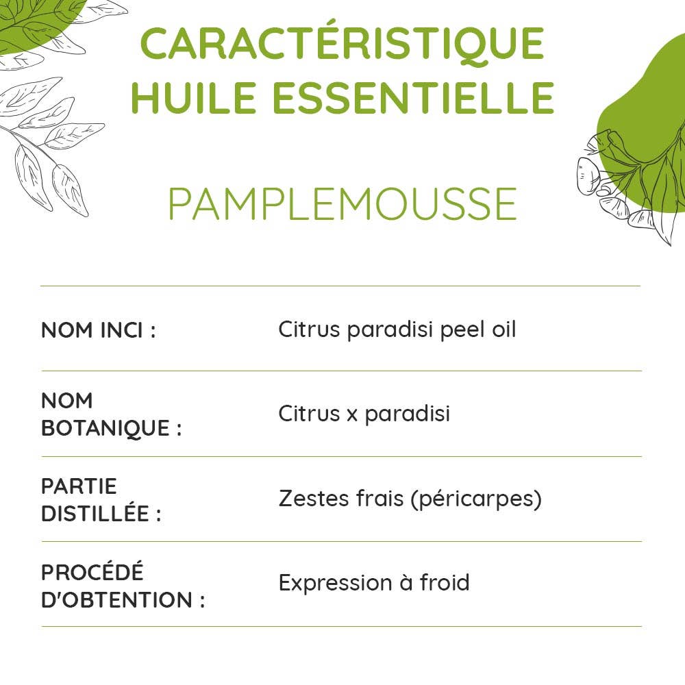 Propos'Nature – wholesale Essential oil – Organic White Grapefruit Essential Oil 10ml4