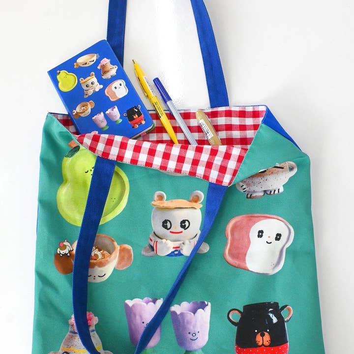 Natali Koromoto - Wholesale Tote Bag - Women's - "Ceramic Party" tote bag4