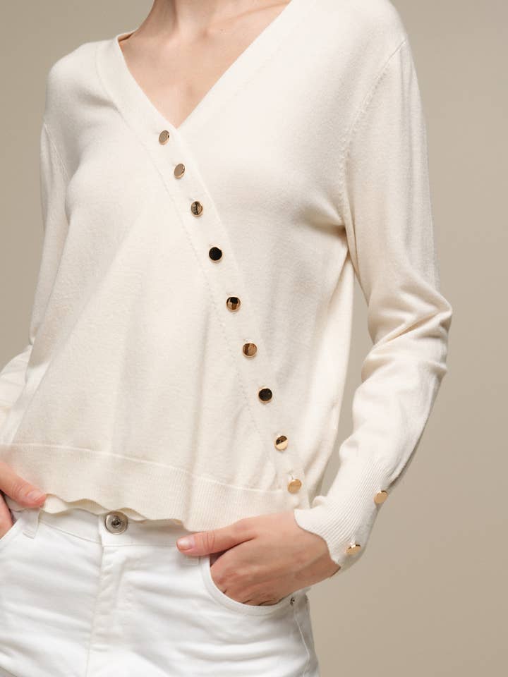 SMF - Wholesale Knit Sweater - Women's - 249186 - CACHE COEUR 50%VI 28%NY 22%PE11