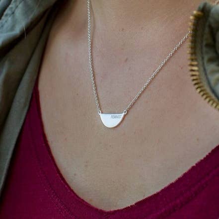 Fair Anita - Venta al por mayor Collares con colgantes/abalorios - Collar Feria Feminista - Plata de Ley