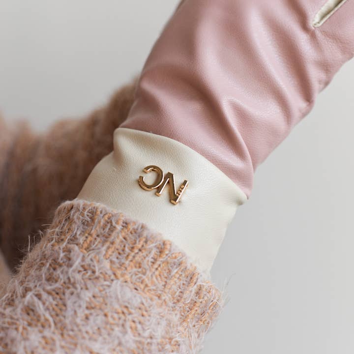 NOCO - Wholesale Gloves - Women's - Bicolor vegan leather gloves - Pack of 6 units2