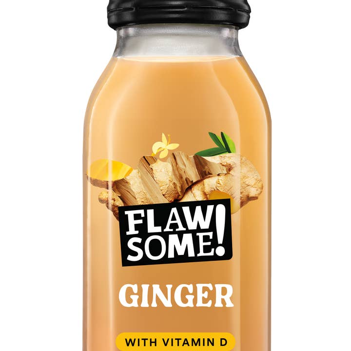 Flawsome Brands Limited - Vente Jus bien-être/fortifiants - Flawsome ! Booster d'immunité au gingembre et vitamine D1