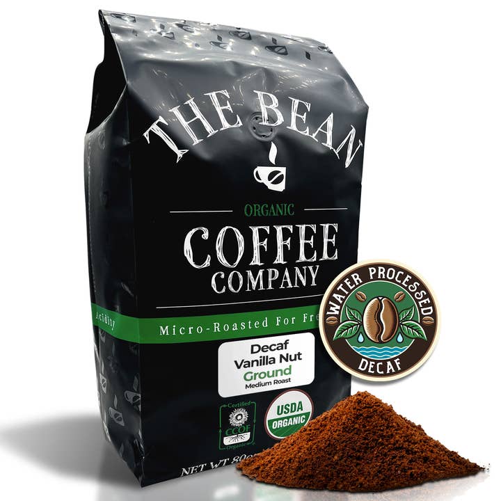 The Bean Coffee Company - Wholesale Ground Coffee - DECAF Organic Vanilla Nut Flavored Coffee9