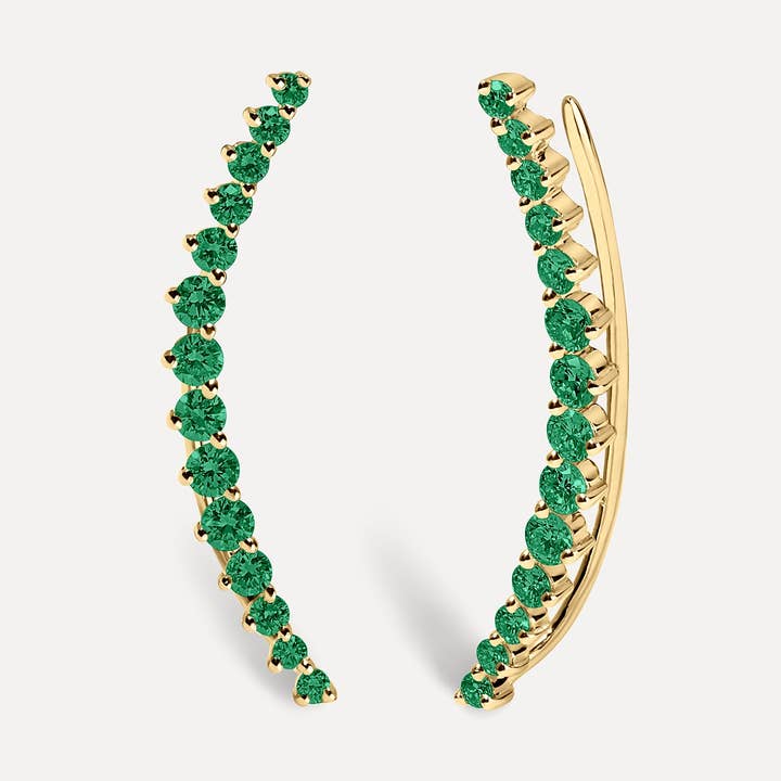 Emerald Ear Crawler for wholesale by Kelly Bello Design