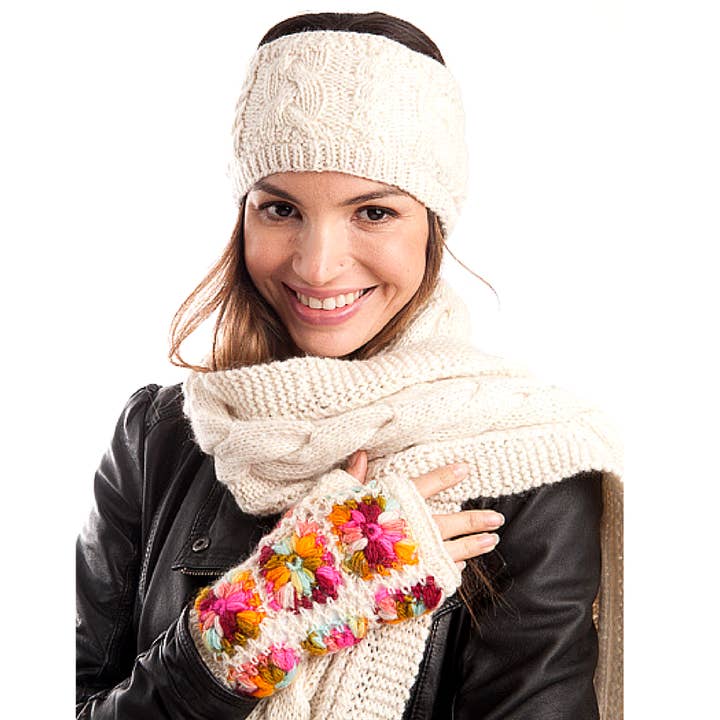 Nirvanna Designs, Inc. - Wholesale Hand Warmer - Multi Color Flower Crochet Handwarmers16