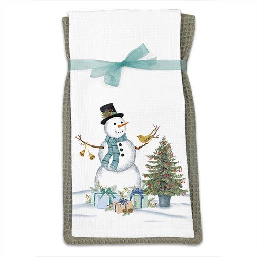 Alice's Cottage - Wholesale Tea Towel - Waffle Towels Set of 2 WT-377 Winter Wonders0