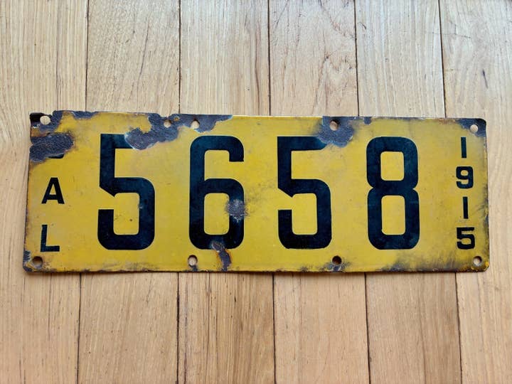 Targa della California del 1915 per la vendita all'ingrosso da parte di RusticPlates