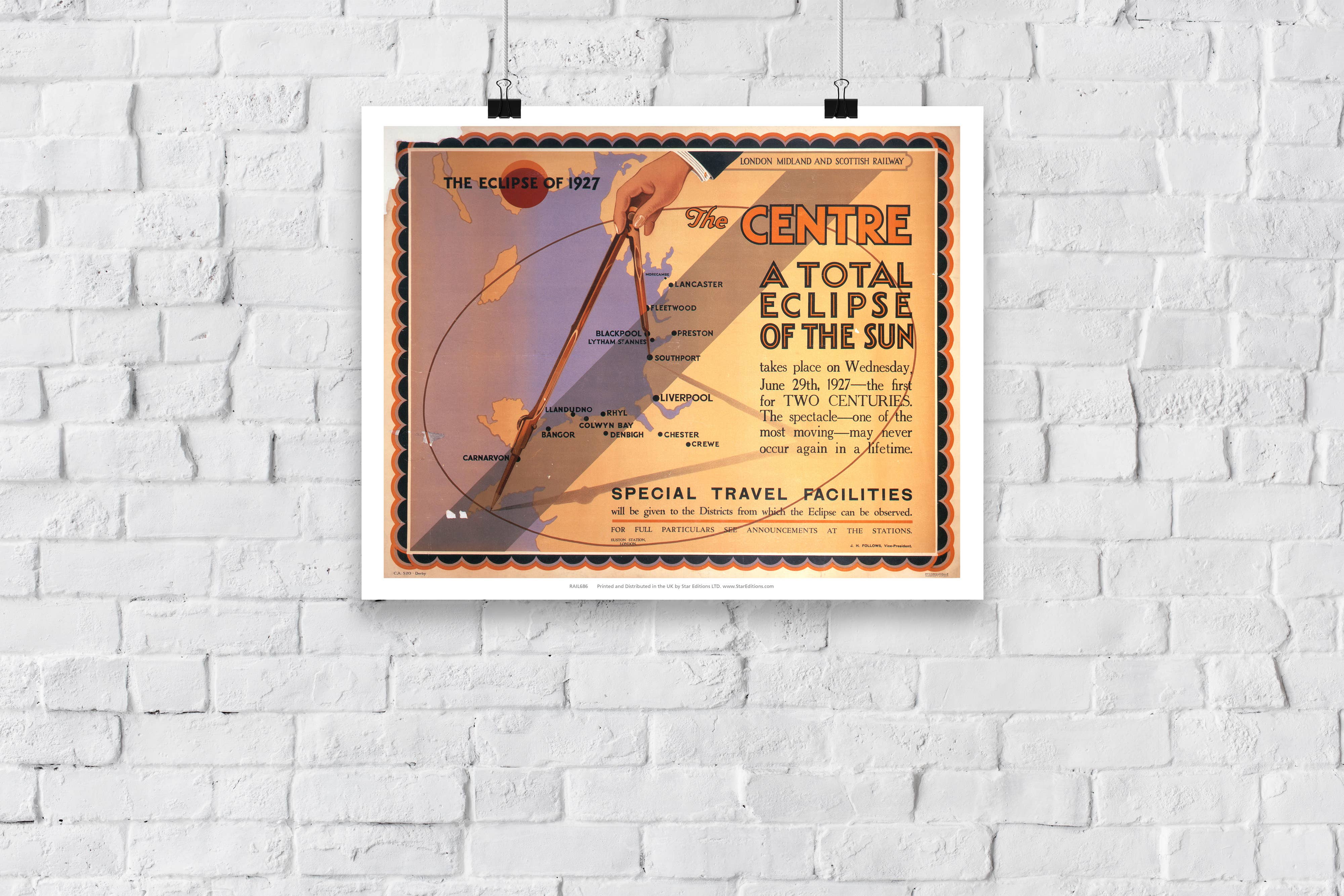 Star Editions – wholesale Art print – The Eclipse Of 1927 - A Total Eclipse Of The Sun Art Print2