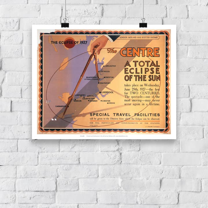 Star Editions – wholesale Art print – The Eclipse Of 1927 - A Total Eclipse Of The Sun Art Print2