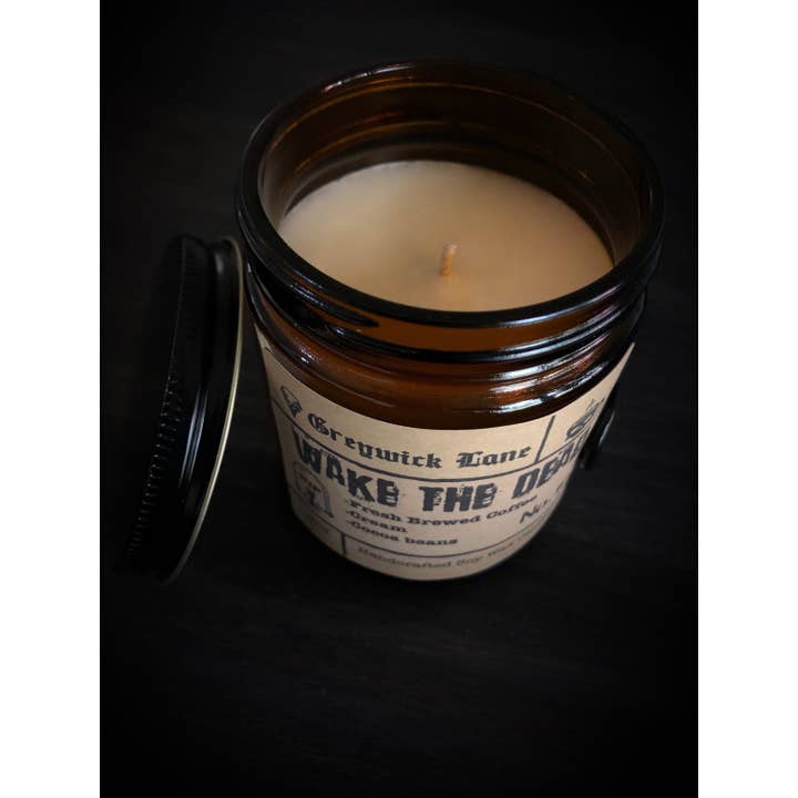 Greywick Lane – wholesale Jar/filled candle – Wake the Dead Coffee Scented Soy Candle3