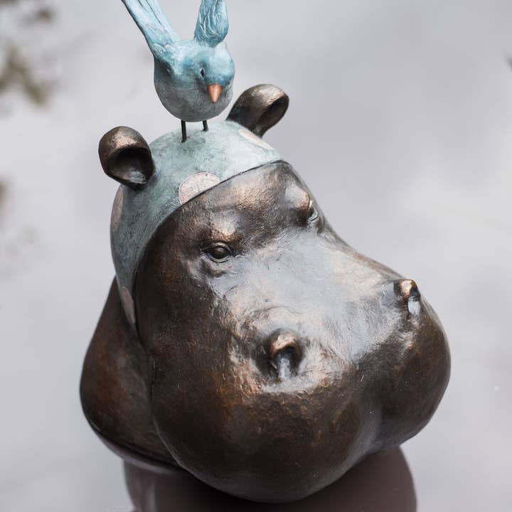 Bentley & Bo – wholesale Sculpture – Hippo Head - Large2