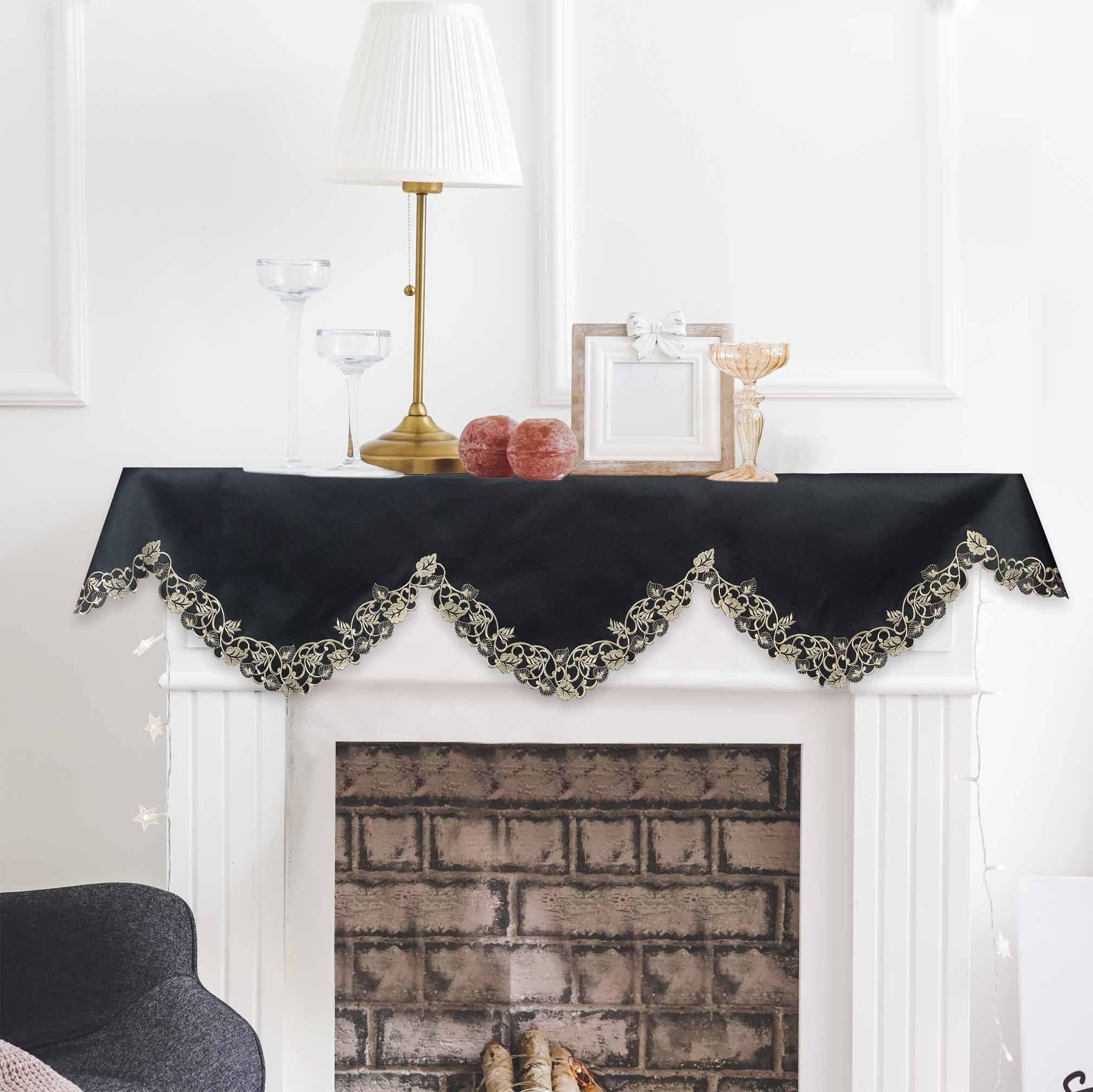 Decozen - Wholesale Tablecloth - Black Gold Table Linen Polyester Fabric7