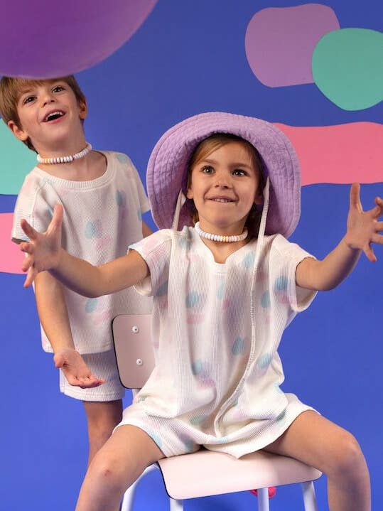 Palermo Honeycomb Cotton Set - Lagoon for wholesale by Ayuna