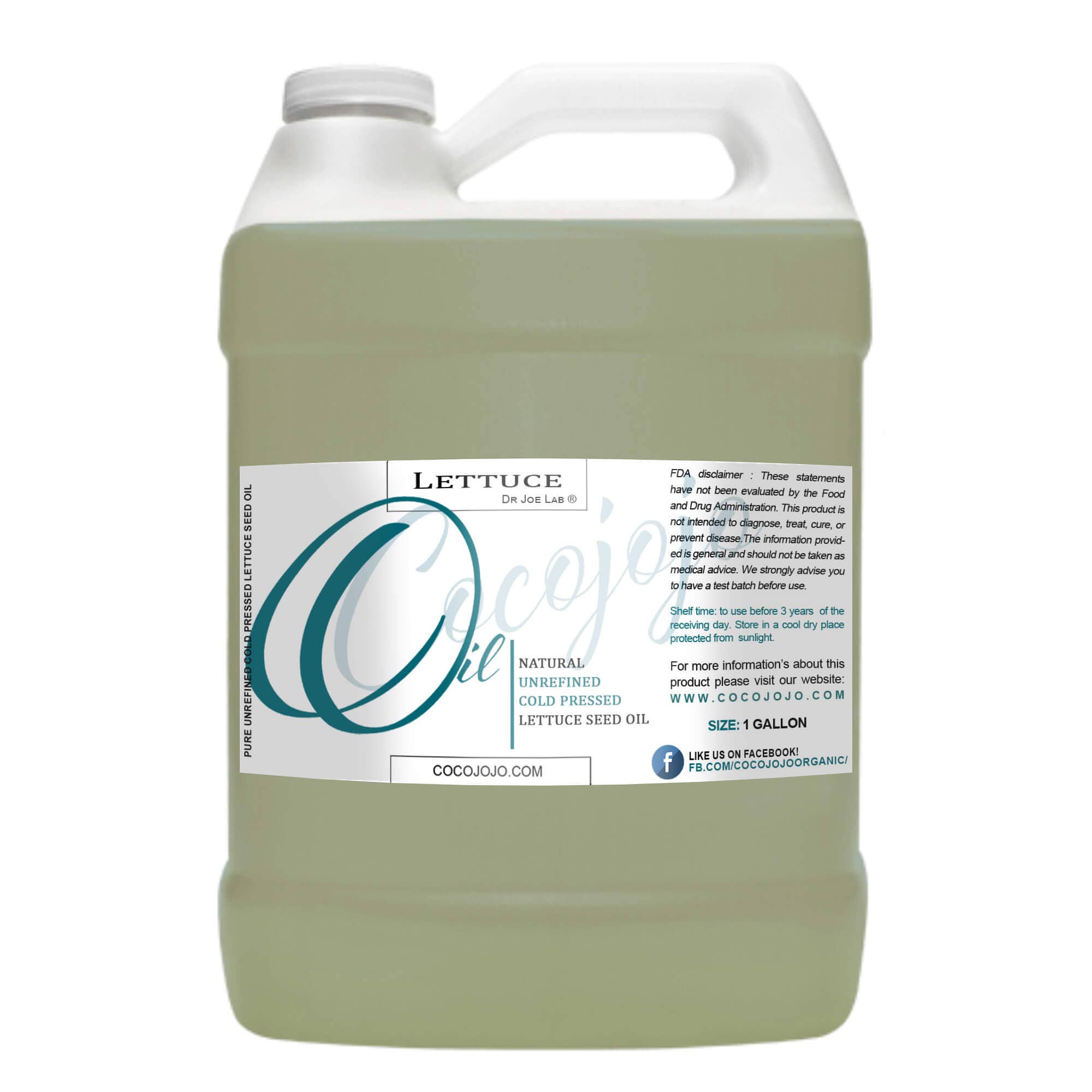 Coco jojo - Vendita all'ingrosso Olio bagno/corpo - Olio di semi di lattuga egiziana - non raffinato0