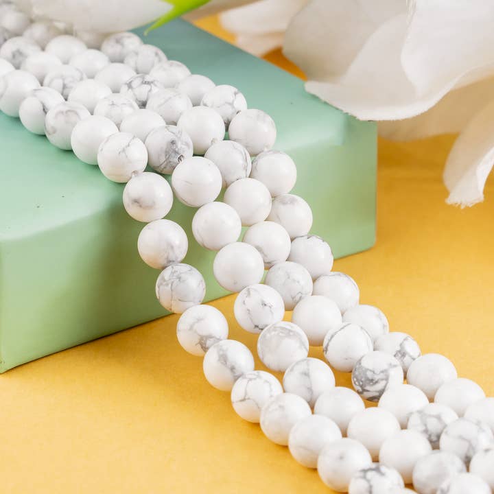 Soothing Crystals Beads - Wholesale Beads - Crystal Jewelry Beads | Howlite | Healing Gemstone Beads4